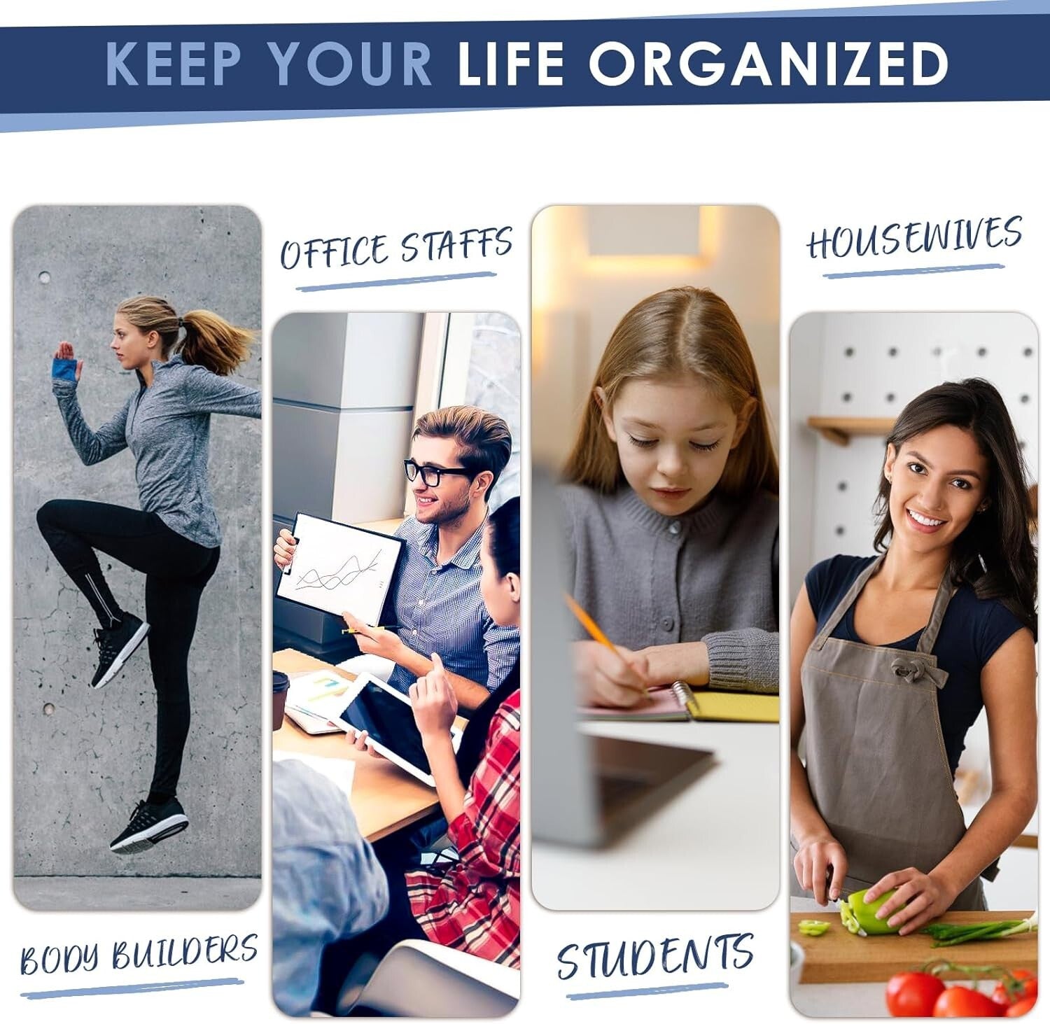 Magnetic Whiteboard Calendar 12-Month Planner - Perfect for Home & Office