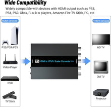 Load image into Gallery viewer, Ultra HD 4K HDMI to YPbPr Converter for CRT TV, Scales Multiple Resolutions