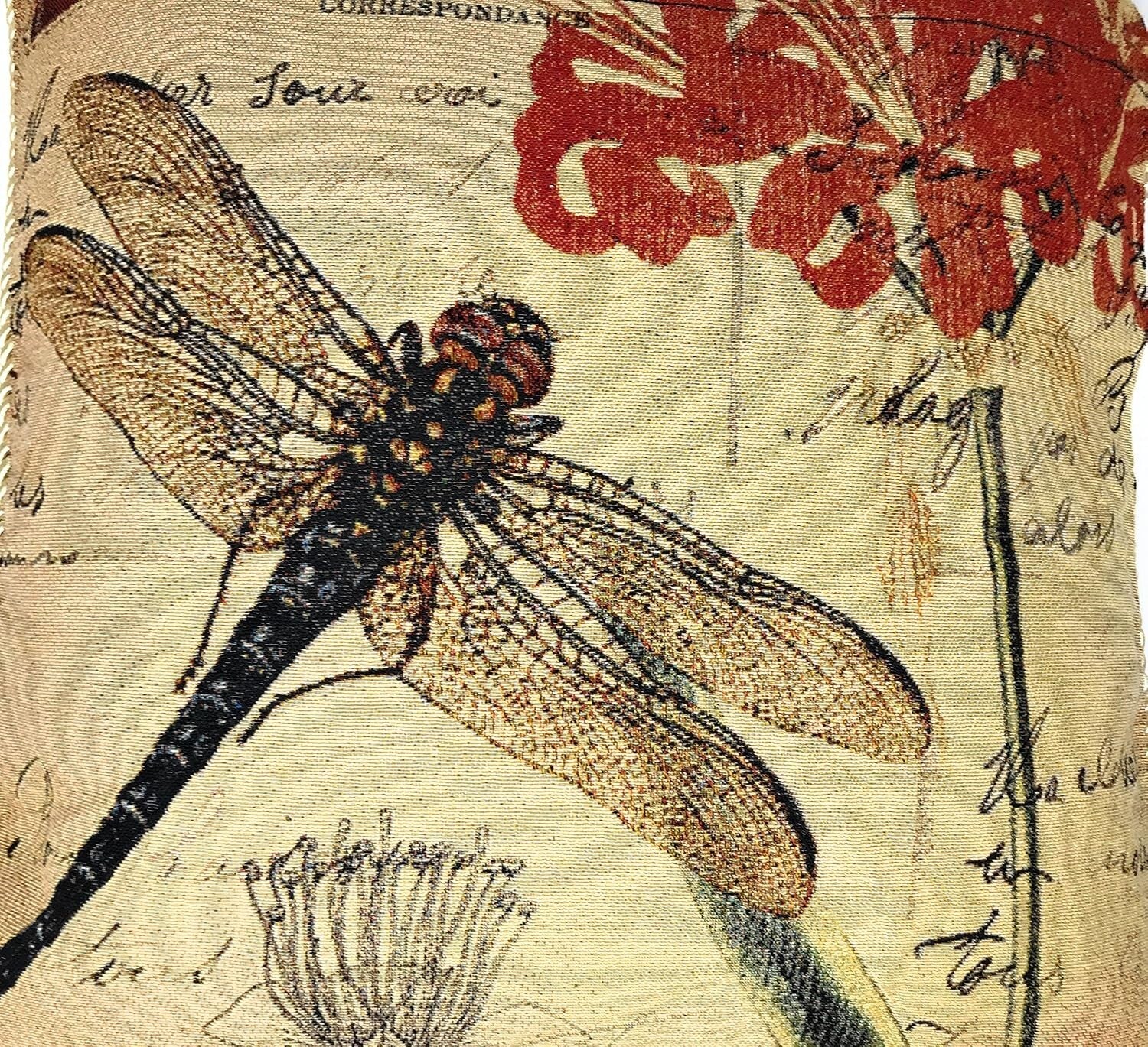 18x18 Dragonfly Cushion Covers - Durable & Stylish Set of 2 for Living Room