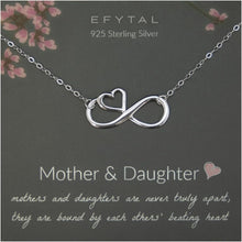 Load image into Gallery viewer, Elegant Dainty Infinity Necklace for Moms and Daughters - Gift Box Included