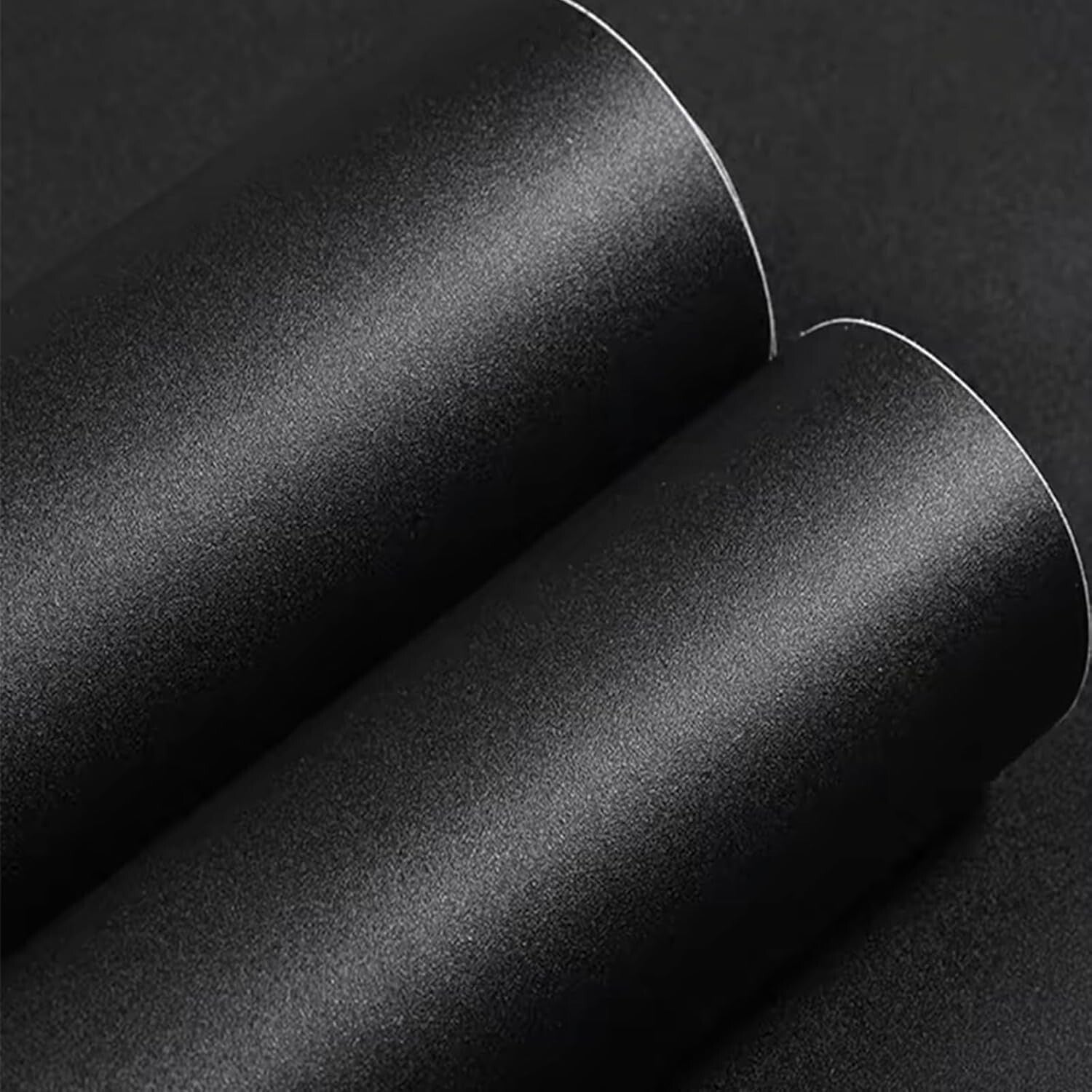 Durable Matte Black Peel and Stick Wallpaper - Easy Install & Bubble-Free Design
