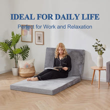 Load image into Gallery viewer, 38x75 Waterproof Tri-Fold Mattress Topper with Removable Cover for Comfort