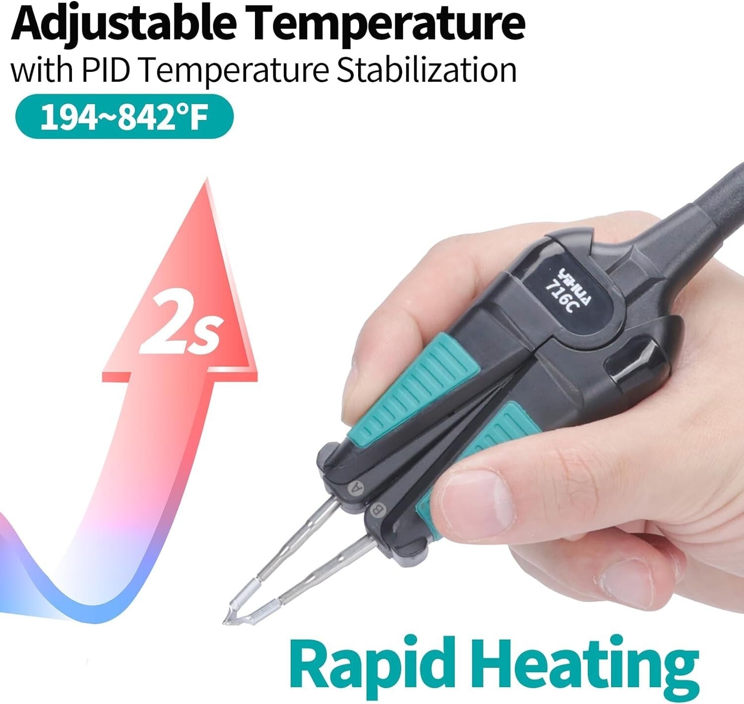 High-Performance Hot Tweezers Soldering Station - Intelligent Features & Display