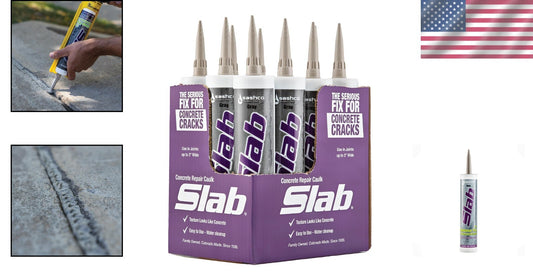 Durable Concrete Repair Sealant - 10.5oz Cartridge, Easy to Apply Solution