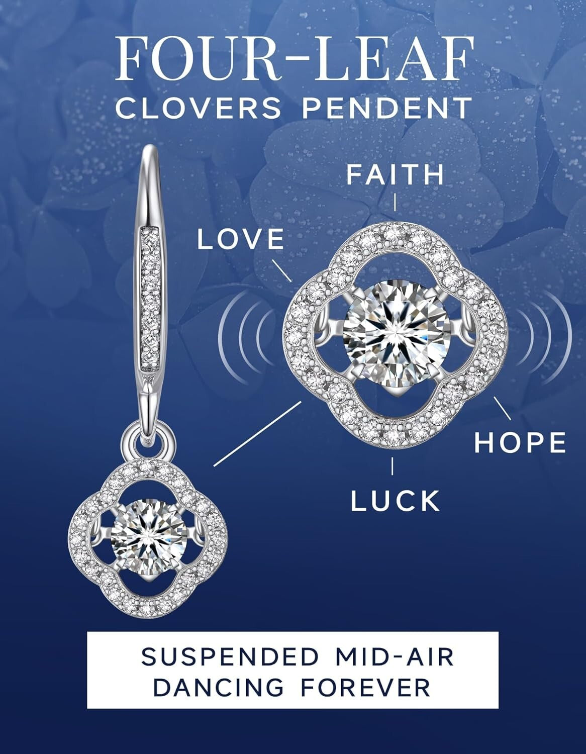 Luxurious 925 Silver Moissanite Dangle Earrings – Birthday and Valentine’s Gift