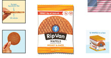 Load image into Gallery viewer, Guilt-Free Honey &amp; Oats Stroopwafels - 48 Count Low Calorie Snacks for On-the-Go