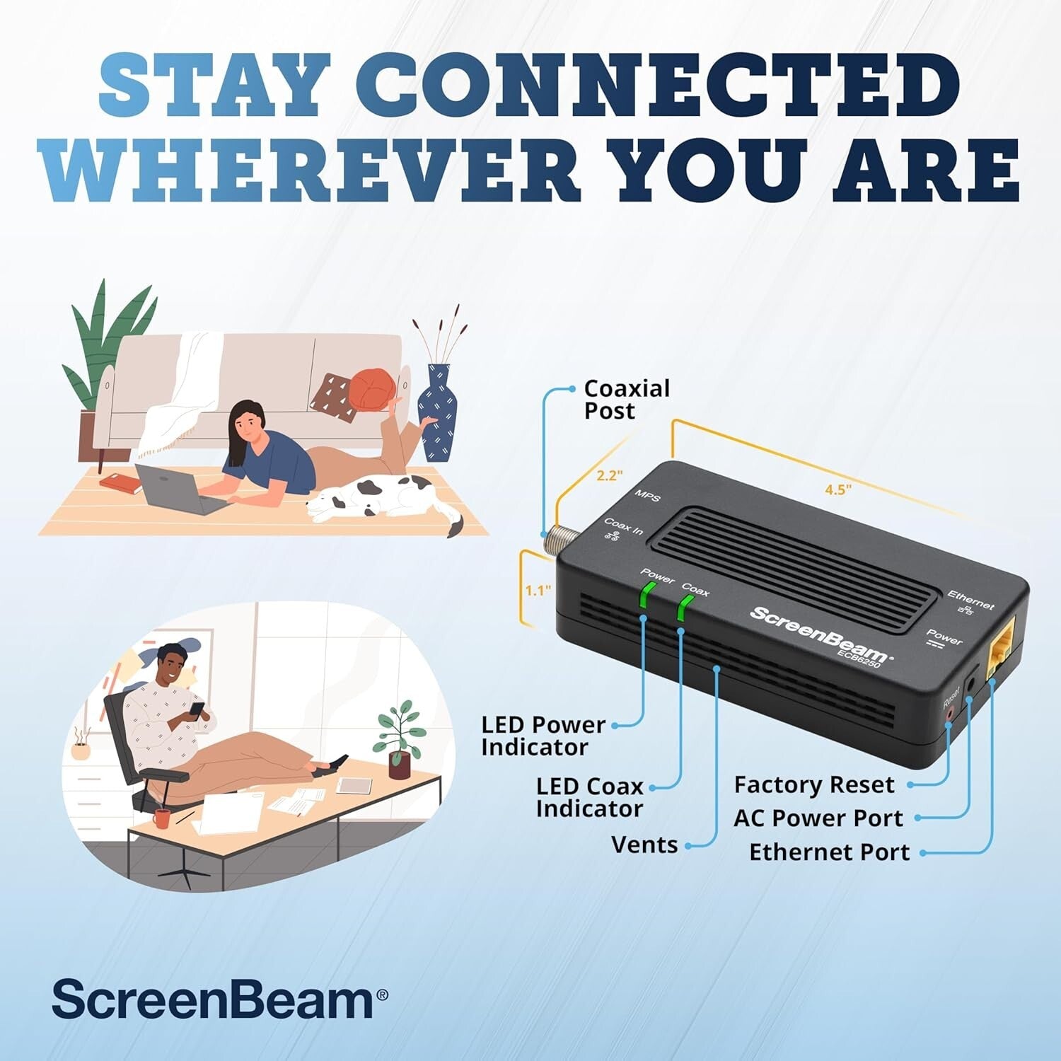 Upgrade Your Home Network with MoCA 2.5 Coax Adapter Kit - High-Speed Internet