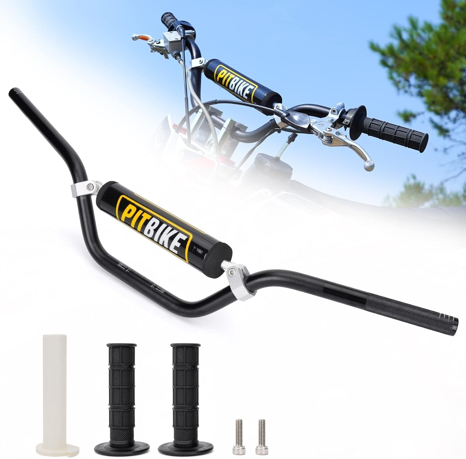 Durable Universal Dirt Bike Handlebars - Lightweight Aluminum & Accessories