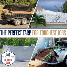 Load image into Gallery viewer, Durable 10 Mil Waterproof Tarps - 10' x 12', Grommets Every 18 Inches - 2 Pack