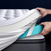 Load image into Gallery viewer, 5" Mega Support Twin Mattress Topper with Bamboo Cooling Layer for Comfort