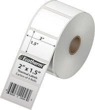 Load image into Gallery viewer, Durable 2" x 1.5" Adhesive Thermal Labels - Perfect for Shipping and Inventory