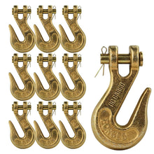 Load image into Gallery viewer, Industrial Grade Clevis Grab Hooks for 5/16 Chains - 10 Pack, 4,700 lb Capacity