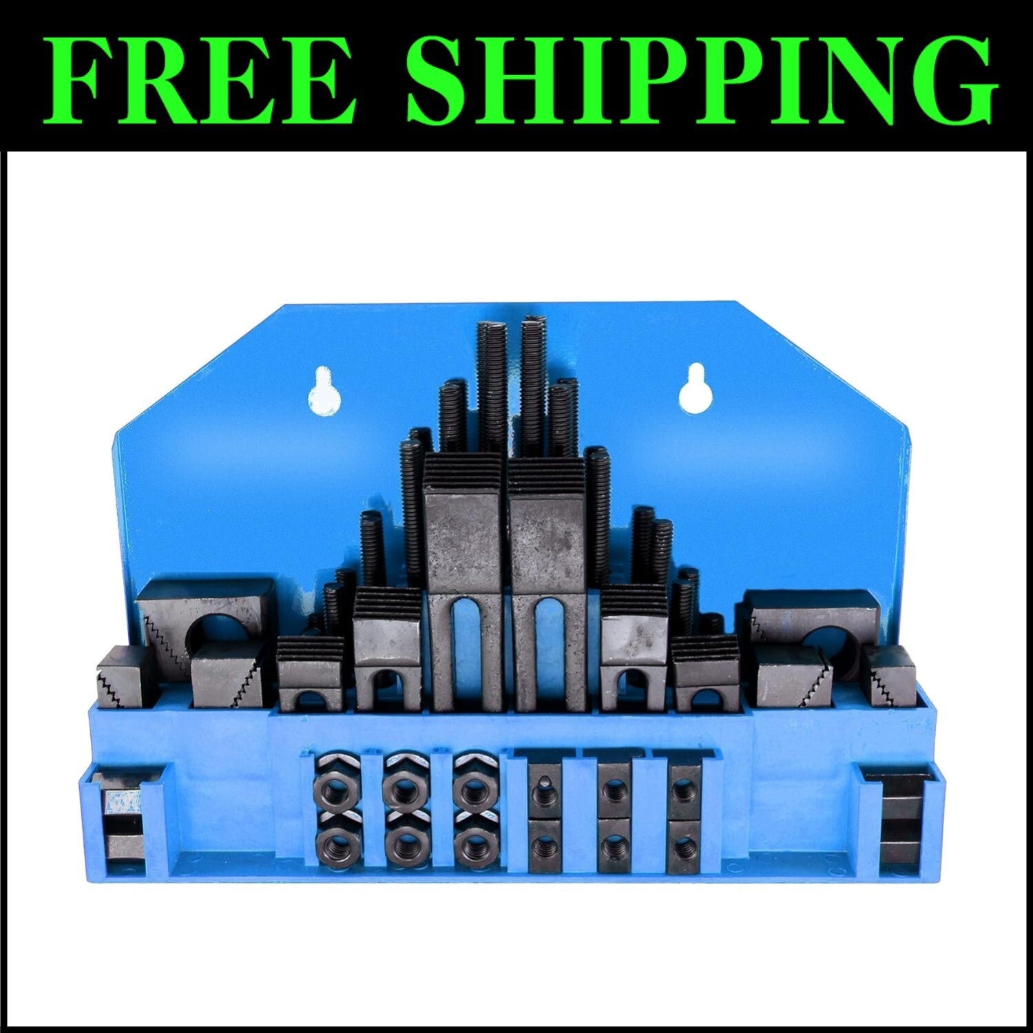 58-Piece T-Slot Clamp Set for 5/8" Slots & 1/2"-13 Studs - Bridgeport Compatible