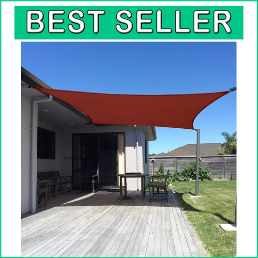 Customizable 12'x16' Rectangle UV-Blocking Shade Sail – Perfect for Gardens