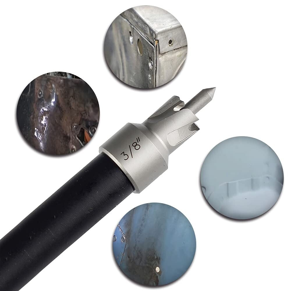 5-Pack 3/8 Inch Spot Weld Cutters for Efficient Metal Sheet Hole Drilling