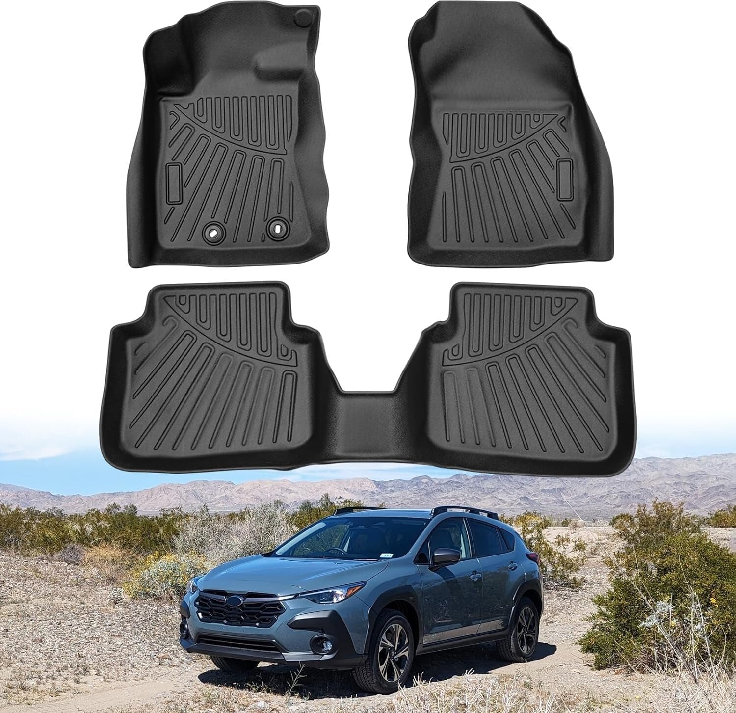 Custom-Fit Heavy Duty Floor Liners for 2024 2025 Subaru Crosstrek - Easy Clean