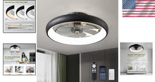 Load image into Gallery viewer, Elegant 20'' Smart Ceiling Fan with Dimmable LED Lights – Remote &amp; App Control