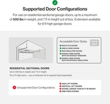 Load image into Gallery viewer, Powerful Chain Drive 550 Garage Door Opener for 7-Foot Doors | Easy Installation