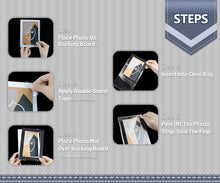 Load image into Gallery viewer, Protective Crystal Clear 16x20 Photo Sleeves with Adhesive Closure - 100 Count