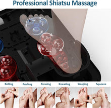 Load image into Gallery viewer, Luxurious Shiatsu Foot Massager Machine with Custom Heat &amp; Deep Kneading Relief