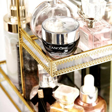 Load image into Gallery viewer, Handmade 360° Rotating Makeup Organizer - Antique Gold Finish &amp; Tabletop Design
