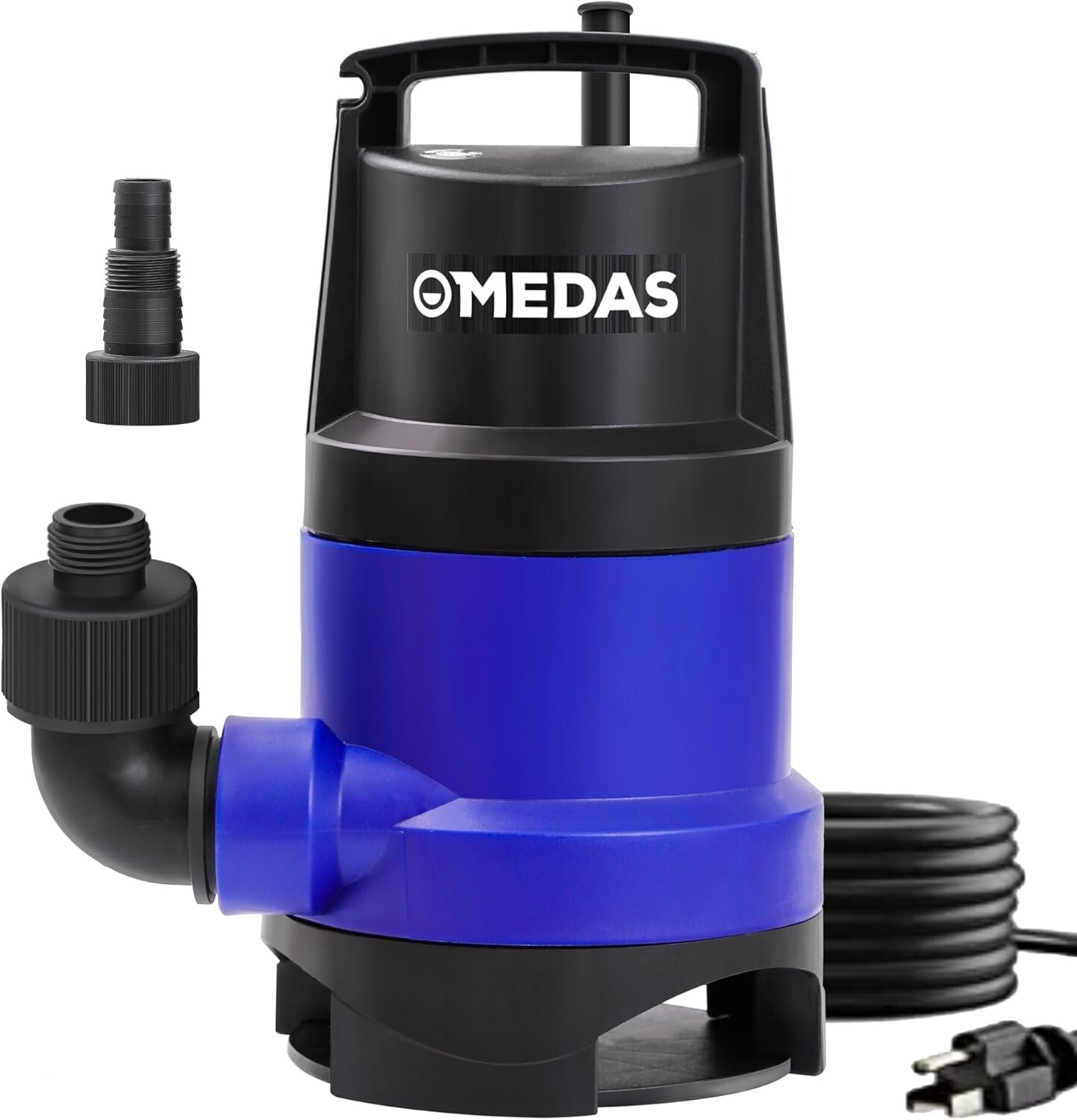 Durable 1HP Sump Pump with 31ft Lift and Ergonomic Handle for Easy Transport