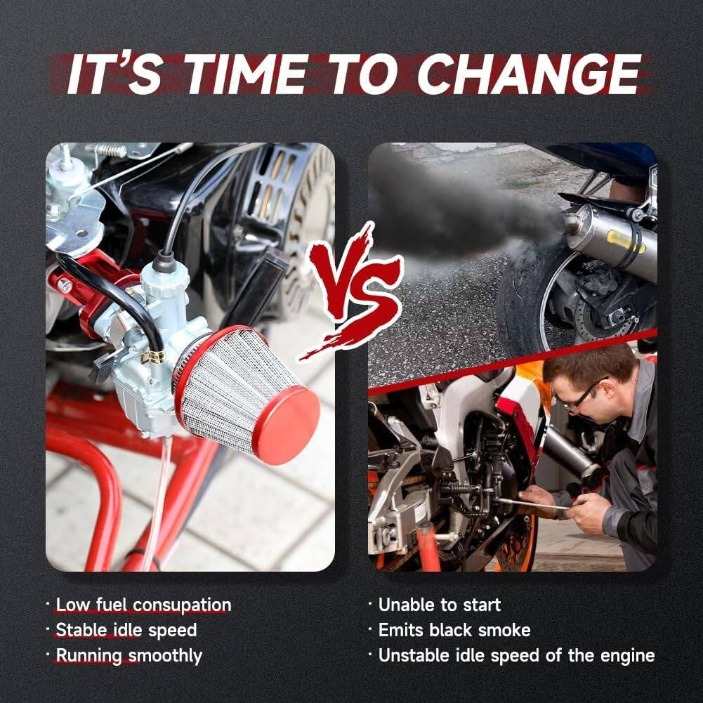 Premium VM22 Carburetor Throttle Kit for Go Karts and Mini Bikes 212cc-224cc