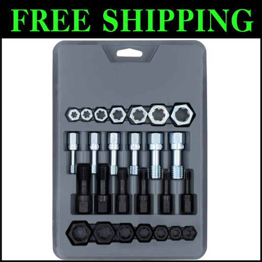 Efficient 26-Piece Thread Restorer Set for Taps and Dies - Lightweight Design