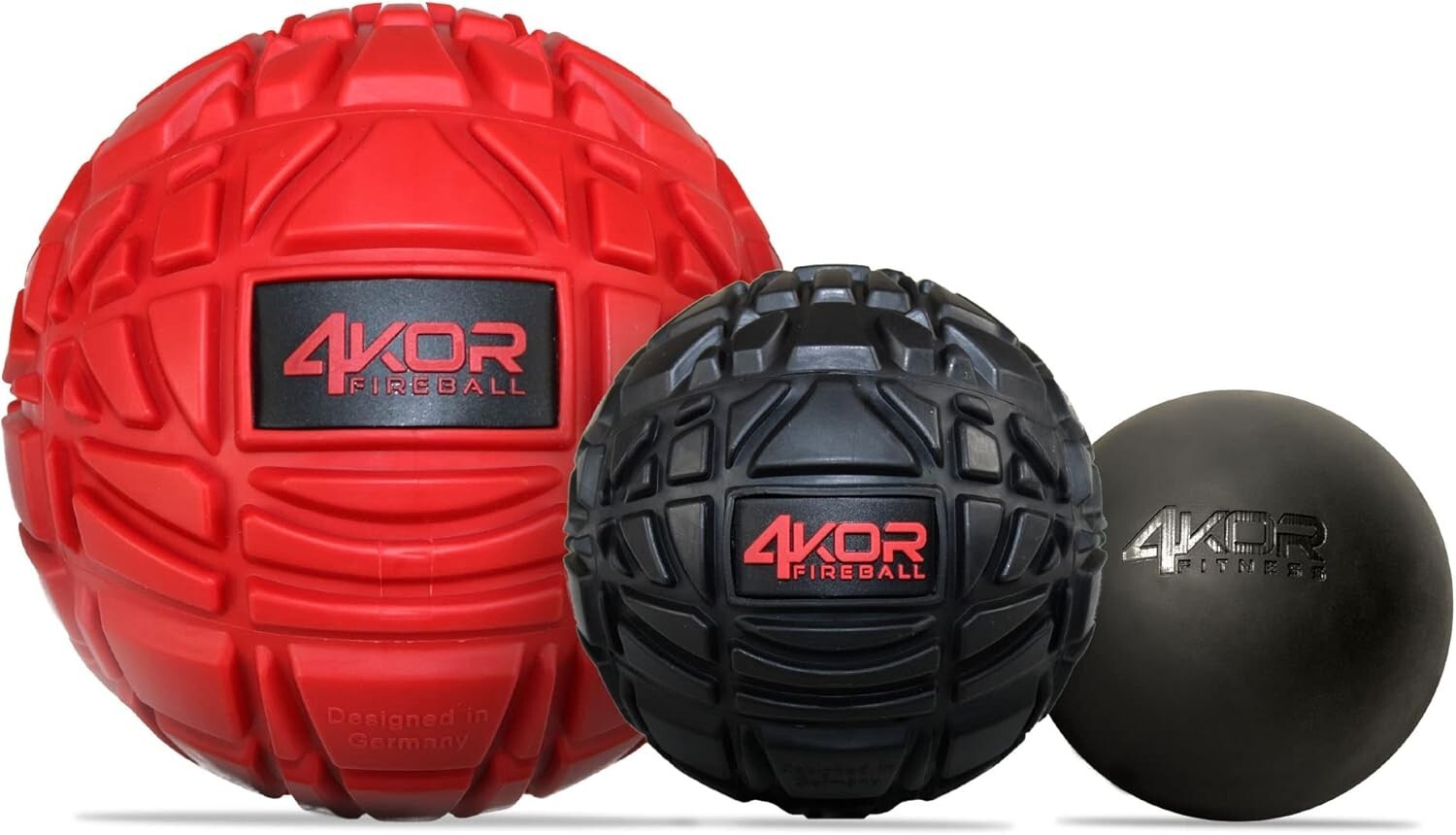 Portable 4KOR Grippy Massage Balls for Ultimate Muscle Pain Relief and Mobility