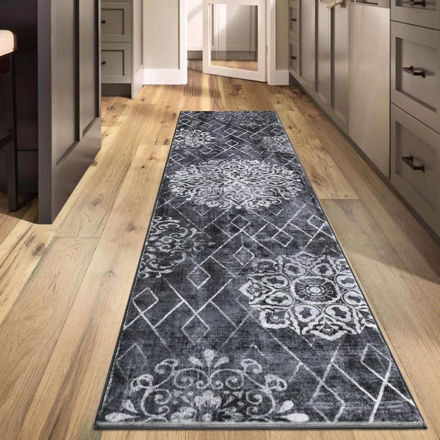High Pile Boho Runner Rug 2' x 8' - Soft, Durable, Easy Care for Modern Homes