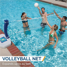 Load image into Gallery viewer, Effortless 2-in-1 Volleyball and Basketball Set for Above and In-Ground Pools