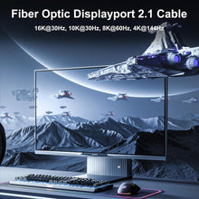 Load image into Gallery viewer, Versatile Fiber Optic DisplayPort Cable - 16K@30Hz, for High-Performance Devices