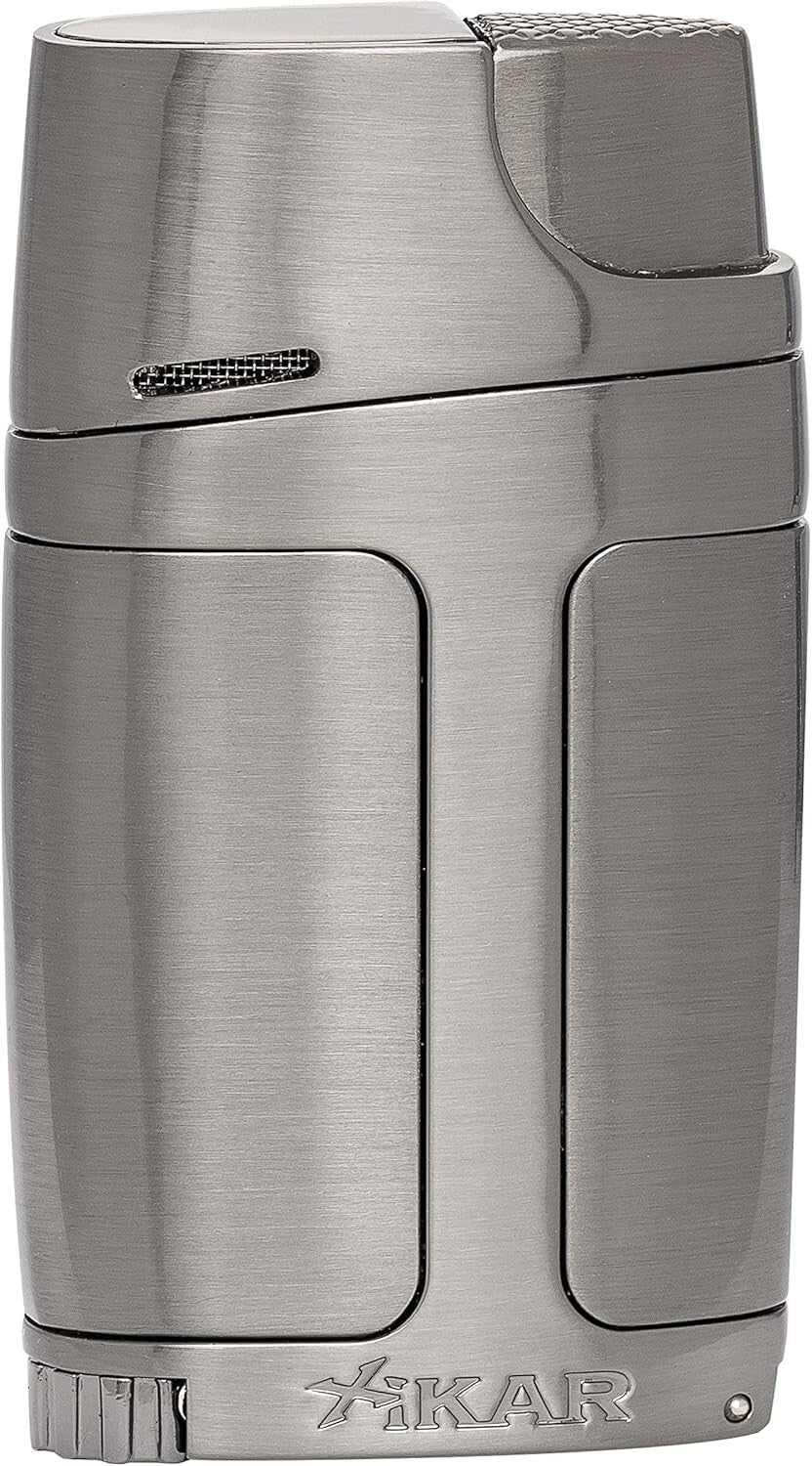 ELX Double Jet Flame Torch Lighter - Built-in Cigar Punch & Adjustment Wheel