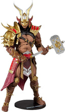 Load image into Gallery viewer, Collectible 7-Inch Shao Kahn Figure - Mortal Kombat Action Hero with Hammer