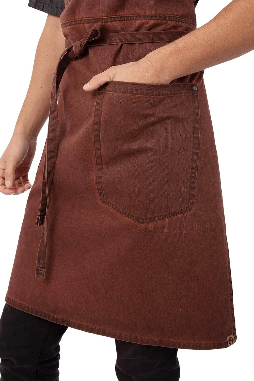 Comfortable Unisex Dorset Bib Apron with Stylish Antique Finish & 3 Pockets