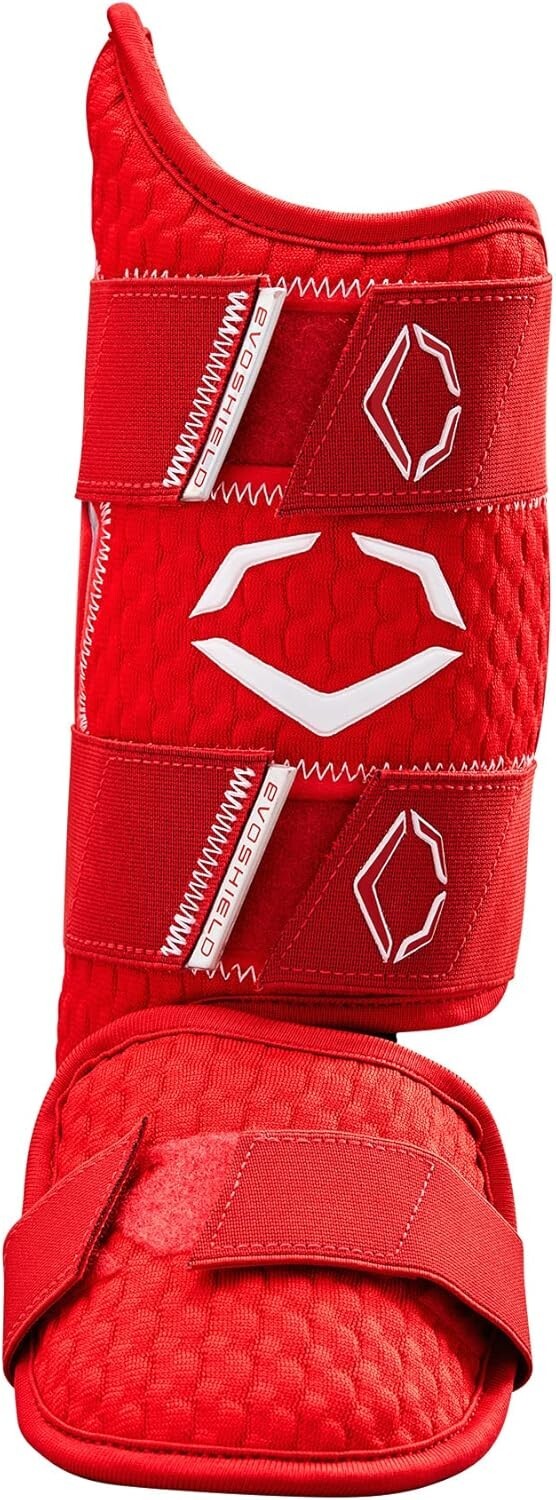 Custom Fit Pro-SRZ 2.0 Batter's Leg Guard in Scarlet for Right Handed Players
