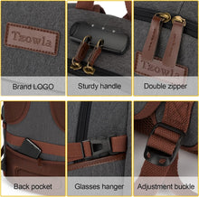 Load image into Gallery viewer, Stylish Anti-Theft Canvas Laptop Backpack with USB Charging for Adults