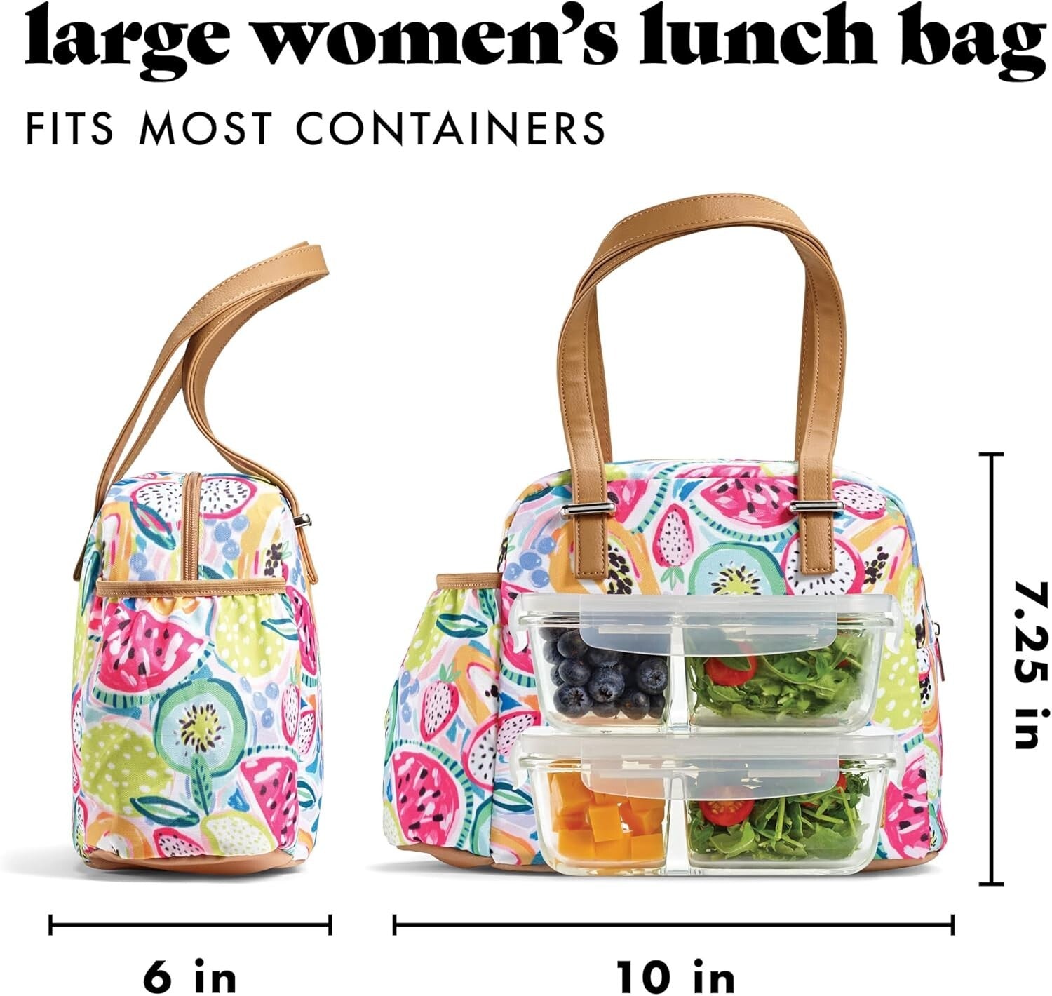 Chic Leakproof Women's Lunch Box with Insulated Tumbler - Perfect for Work
