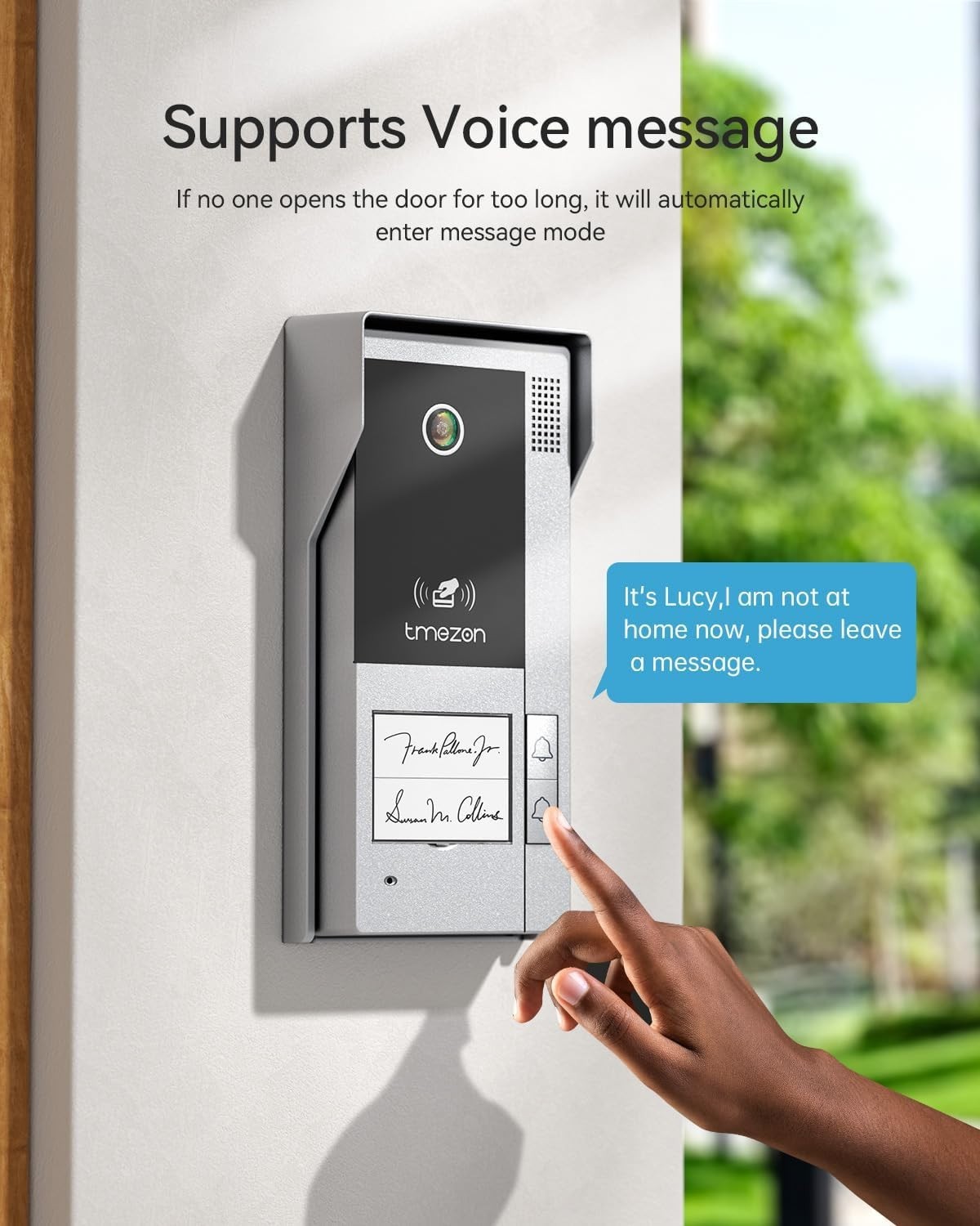 7" HD Touchscreen Video Intercom with Dual-Way Communication & Doorbell Camera