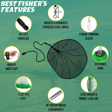 Load image into Gallery viewer, High-Quality Cast Net - 3/8" Mesh, Upgraded Design, Multi-Size Options Included