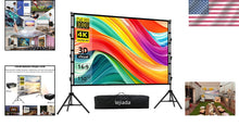 Load image into Gallery viewer, Lightweight 150'' Projector with Stable Stand: Perfect for Parties &amp; Meetings
