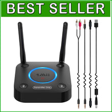 Load image into Gallery viewer, Plug &amp; Play Bluetooth Transmitter for TV: Dual Headphones &amp; No Delay Experience