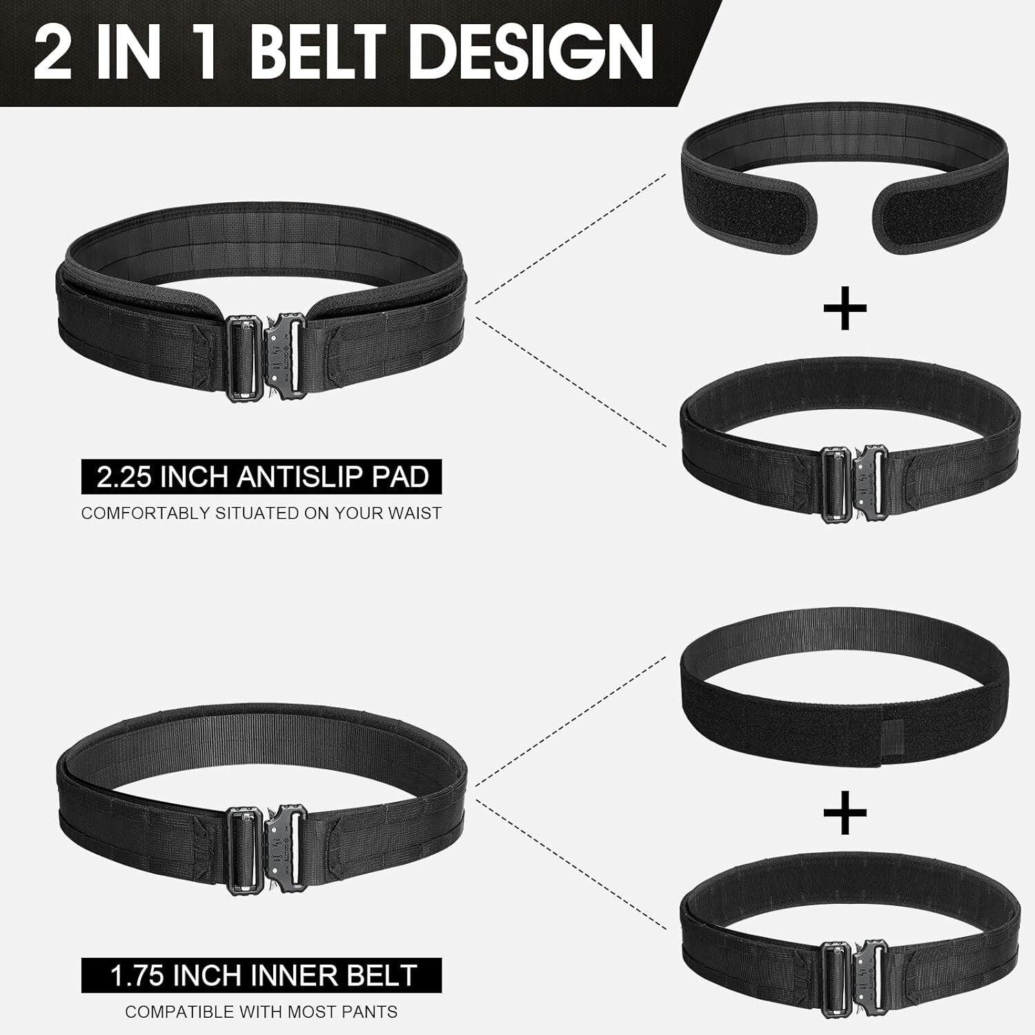 Adjustable Tactical Molle Combat Belt - Ultimate Gear Storage for Professionals