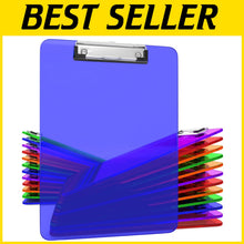 Load image into Gallery viewer, 25 Colored Clipboards - Durable Low Profile Class Set for Classroom &amp; Office Use