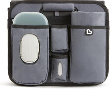 Load image into Gallery viewer, Premium Portable Car Organizer with Diaper Changing Station - Space-Saving Grey