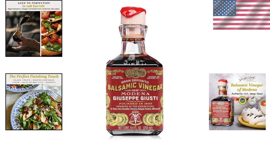 Gourmet Italian Balsamic Vinegar - 250ml - 3 Gold Medals, Aged Perfection