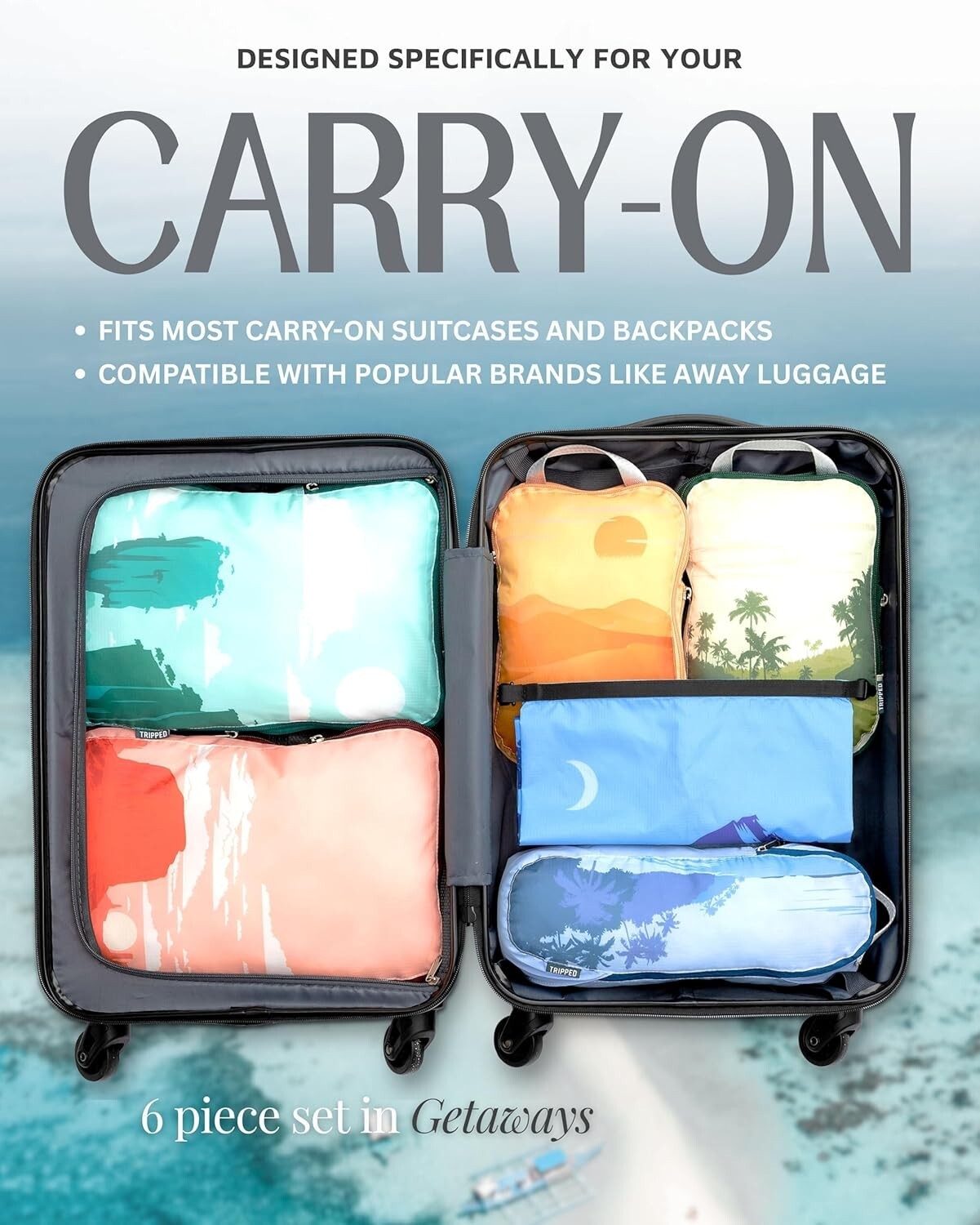 Expandable Compression Packing Cubes - Maximize Carry-On Space Effortlessly