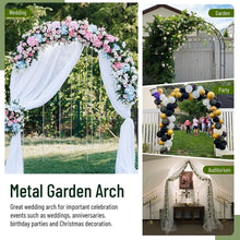 Load image into Gallery viewer, Sturdy 7.9Ft Metal Garden Trellis Arch - Ideal for Climbing Plants &amp; Decorations