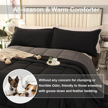 Load image into Gallery viewer, Soft and Fluffy Oversized King Comforter with 8 Corner Tabs - Modern Design