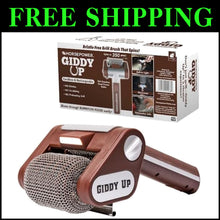 Load image into Gallery viewer, Giddy Up Cordless &amp; Rechargeable Grill Cleaner – Stainless Steel Power Brush